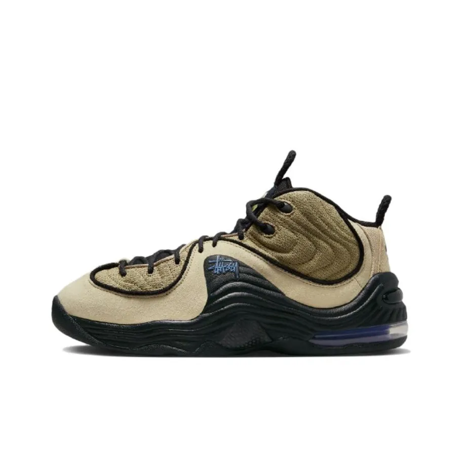 Nike Air Max Penny 2 Vintage Basketball Shoes Unisex Mid Top Beige/Brown