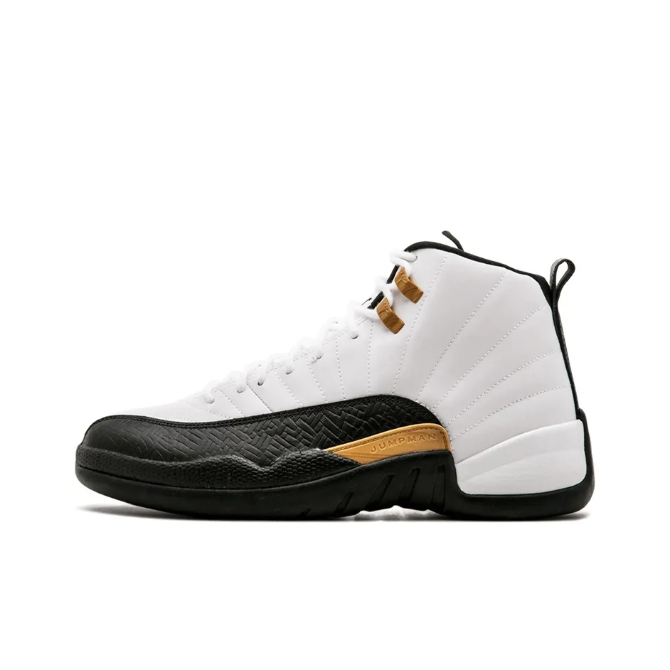 Jordan Air Jordan 12 Vintage Basketball Shoes Men High Top White/Black/Red