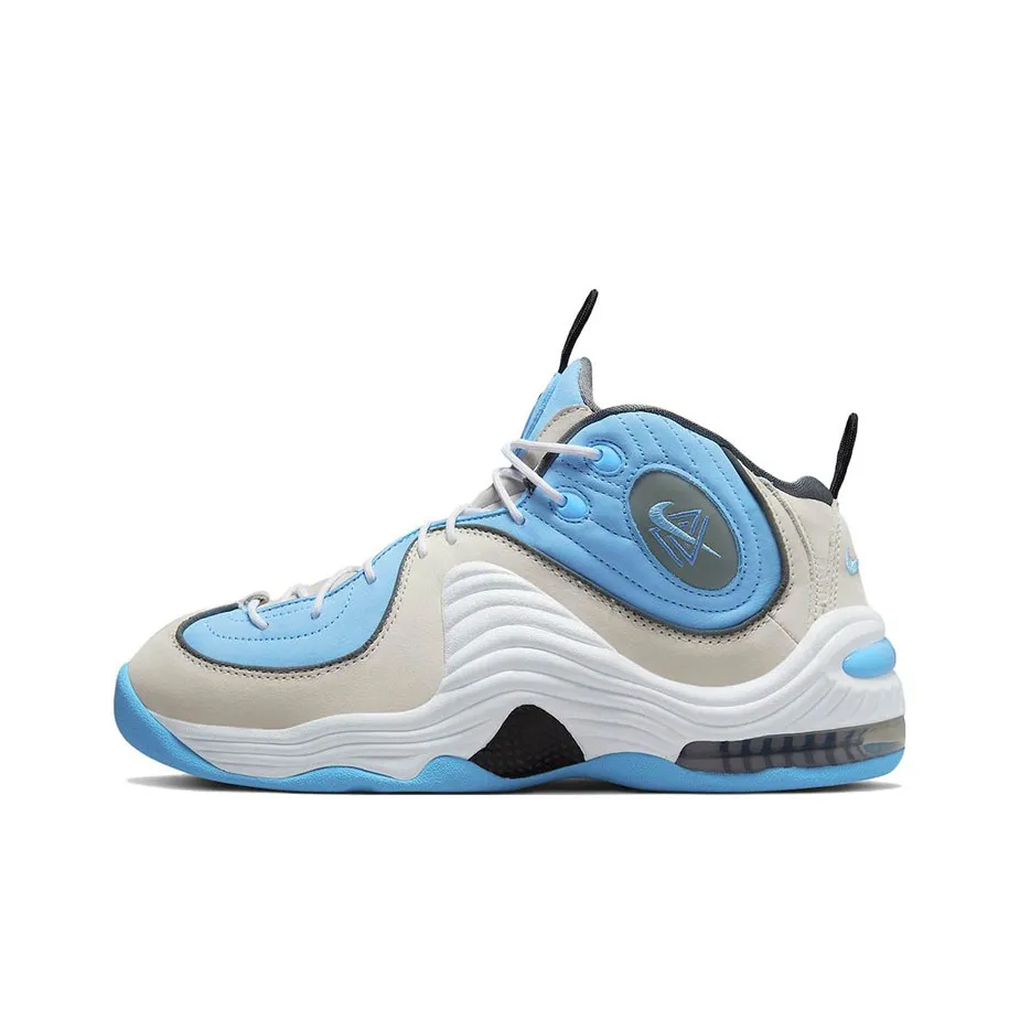Nike Air Max Penny 2 Vintage Basketball Shoes Unisex Mid Top Gray/Blue