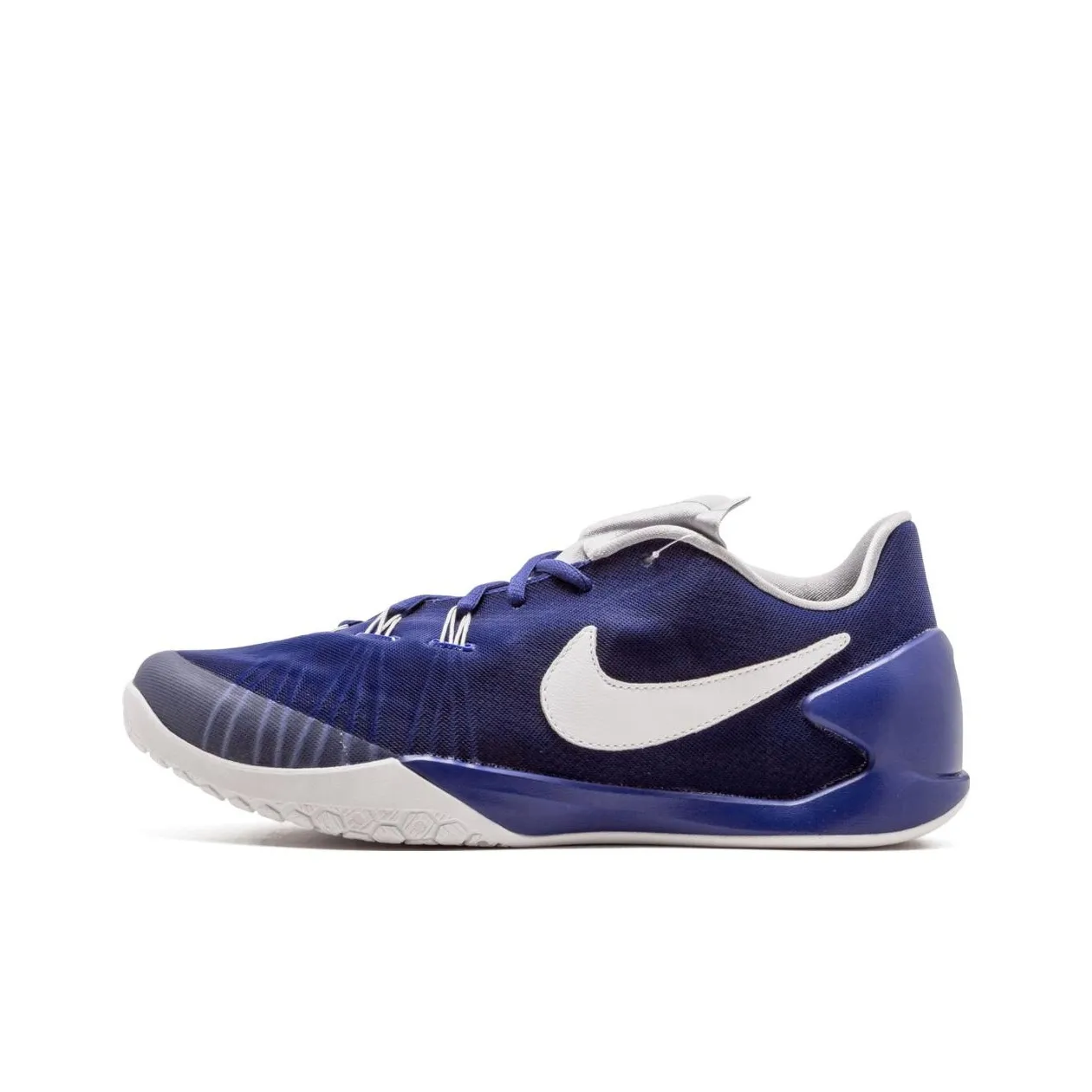 Nike Hyperchase Королевская Ткань Противоскользящие Низкие Баскетбольные Кроссовки для Игры Унисекс Синие