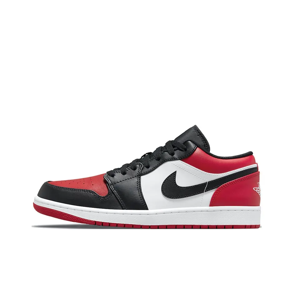 Jordan Air Jordan 1 Vintage Basketball Shoes Men Low Top Black/White/Red