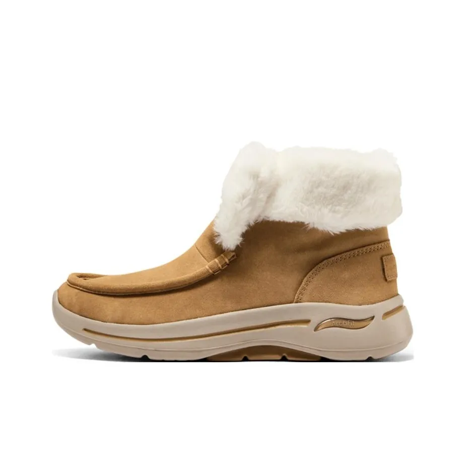 Skechers Модные С флисовой подкладкой Снежные ботинки Женские Каштановые