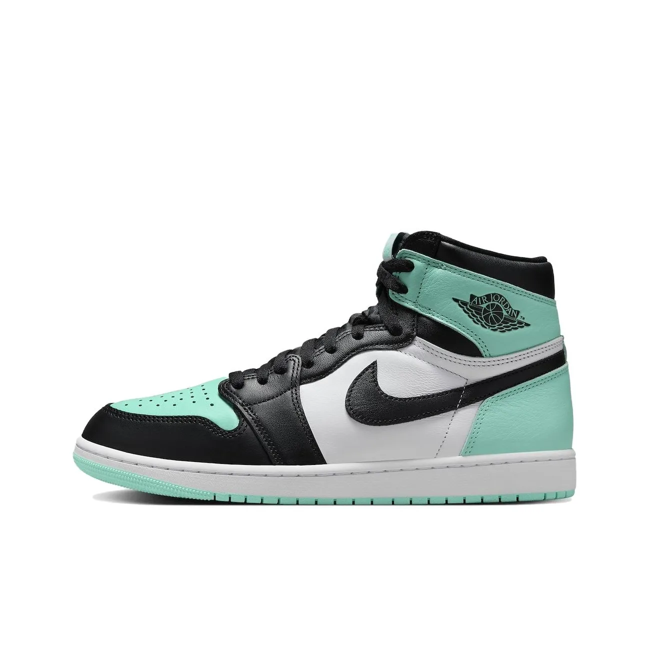 Jordan Air Jordan 1 High OG Зеленый Светящийся Высокий Топ Ретро Баскетбольные Кроссовки Унисекс Черный Мятно-Зеленый