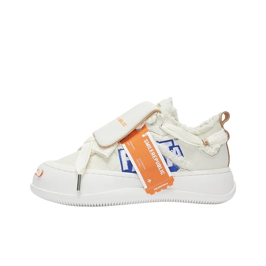 Coca cola X SMILEREPUBLIC Laugh Series Canvas Shoes Unisex Low Top Orange