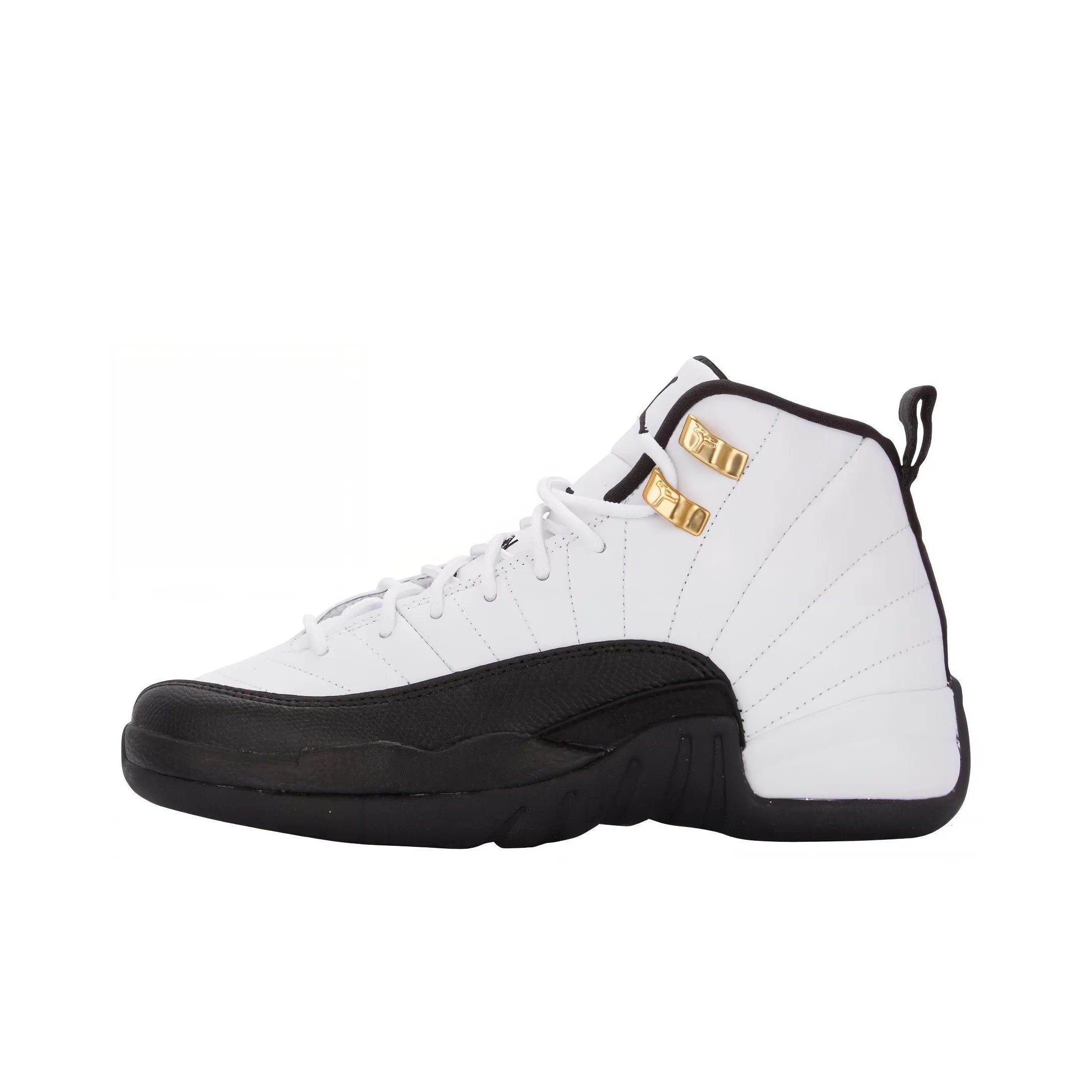 Jordan Air Jordan 12 Vintage Basketball Shoes Women's High Top White/Black/Rental Yellow/Red