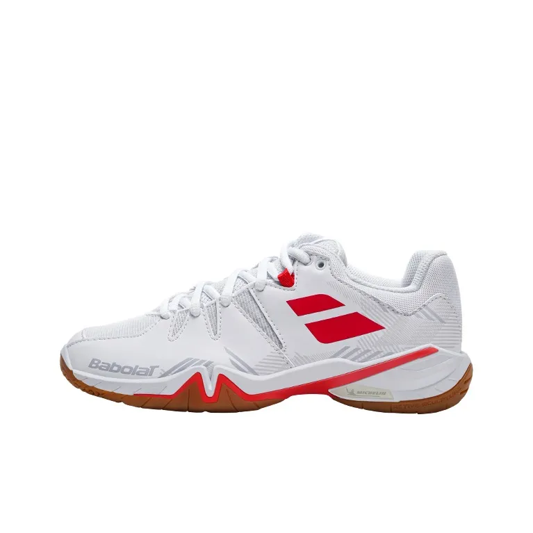 Babolat SHADOW SPIRIT Устойчивая к истиранию Низкая Обувь для Бадминтона Женская Белая Красная