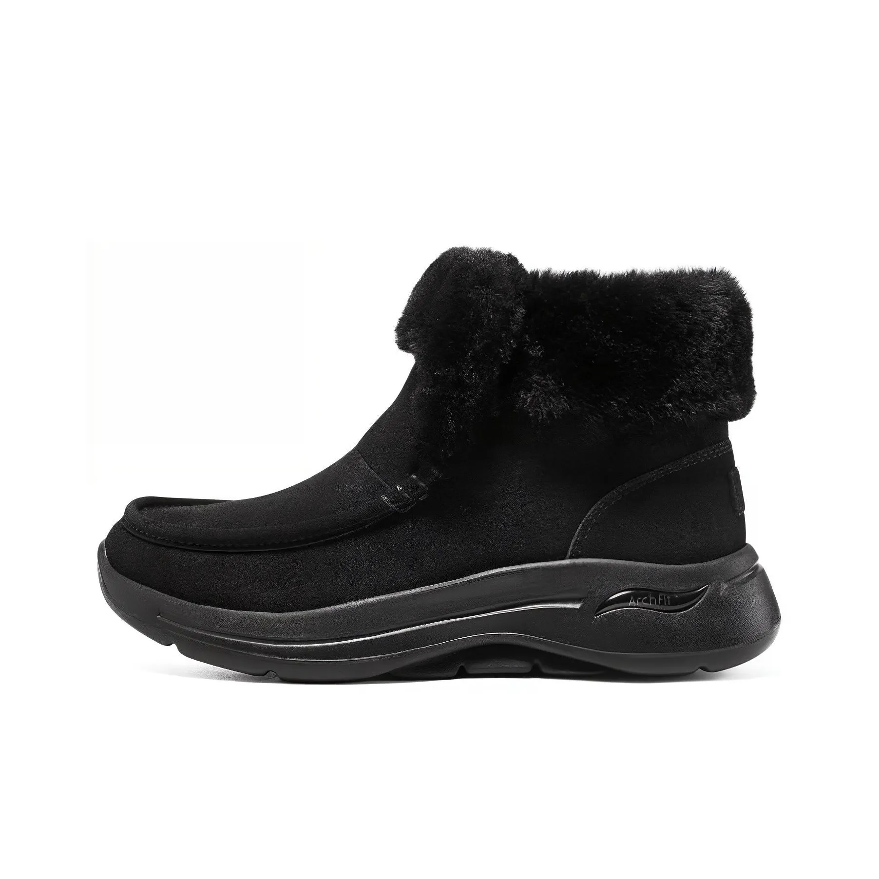 Skechers Go Walk Arch Fit Искусственная замша Термический Удобный Зимние ботинки Женские Черные