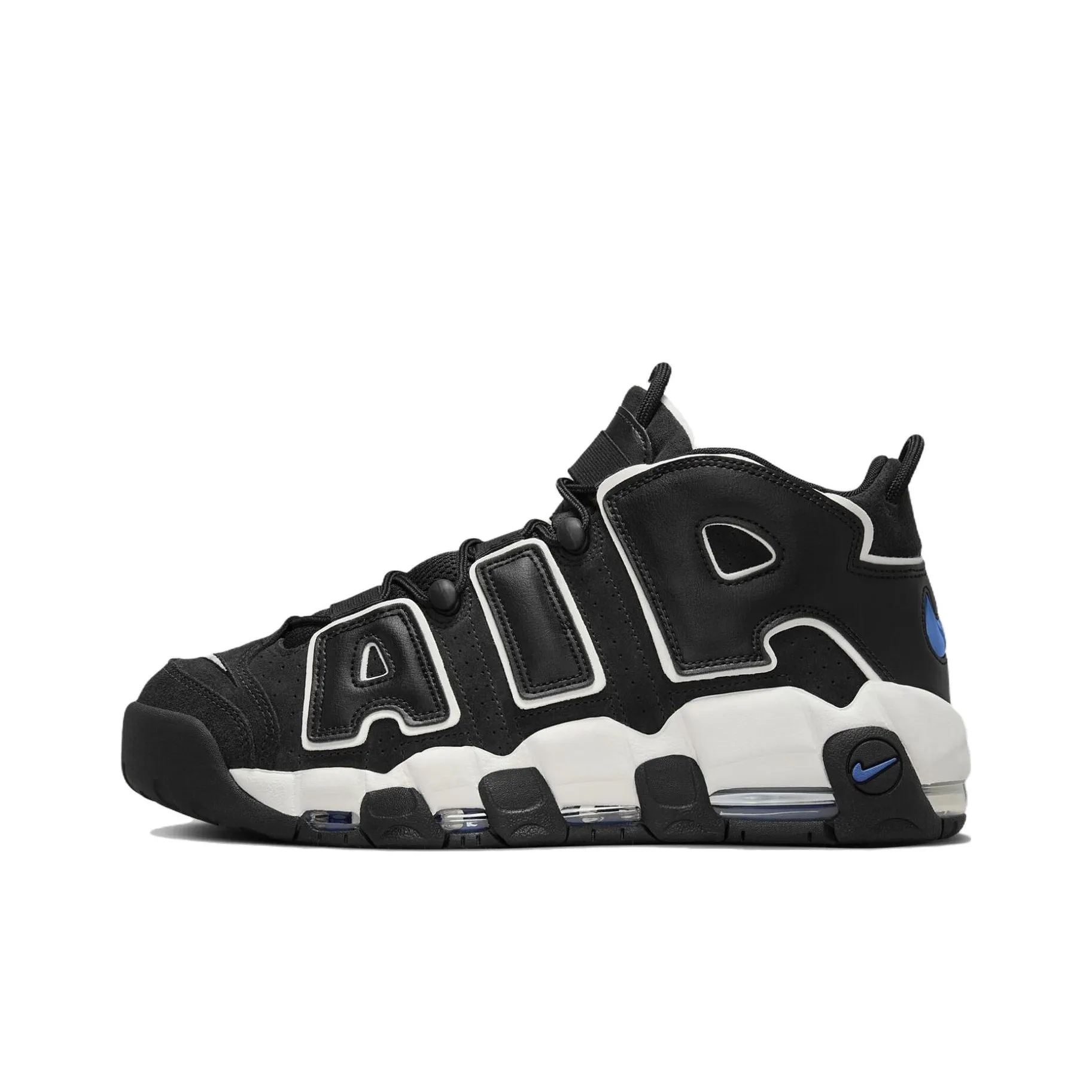 Nike Air More Uptempo MID Топ Винтажные Баскетбольные Кроссовки Мужские Черно-Белые