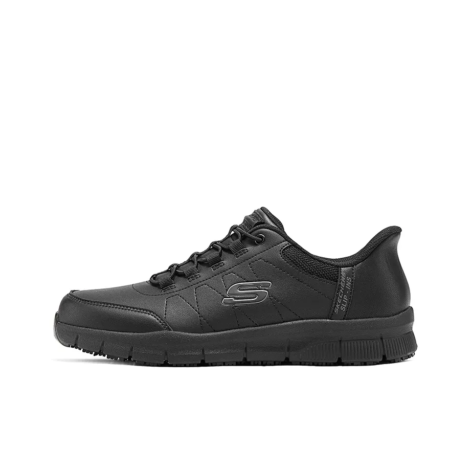 Skechers Устойчивая к истиранию Низкая Повседневная Обувь Мужская Черная