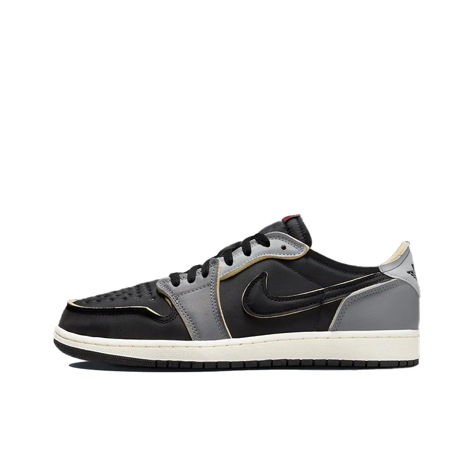 Jordan Air Jordan 1 Retro Low OG EX 'Dark Smoke Gray' Ткань Мода Противоскользящая Устойчивая к Износу Легкая