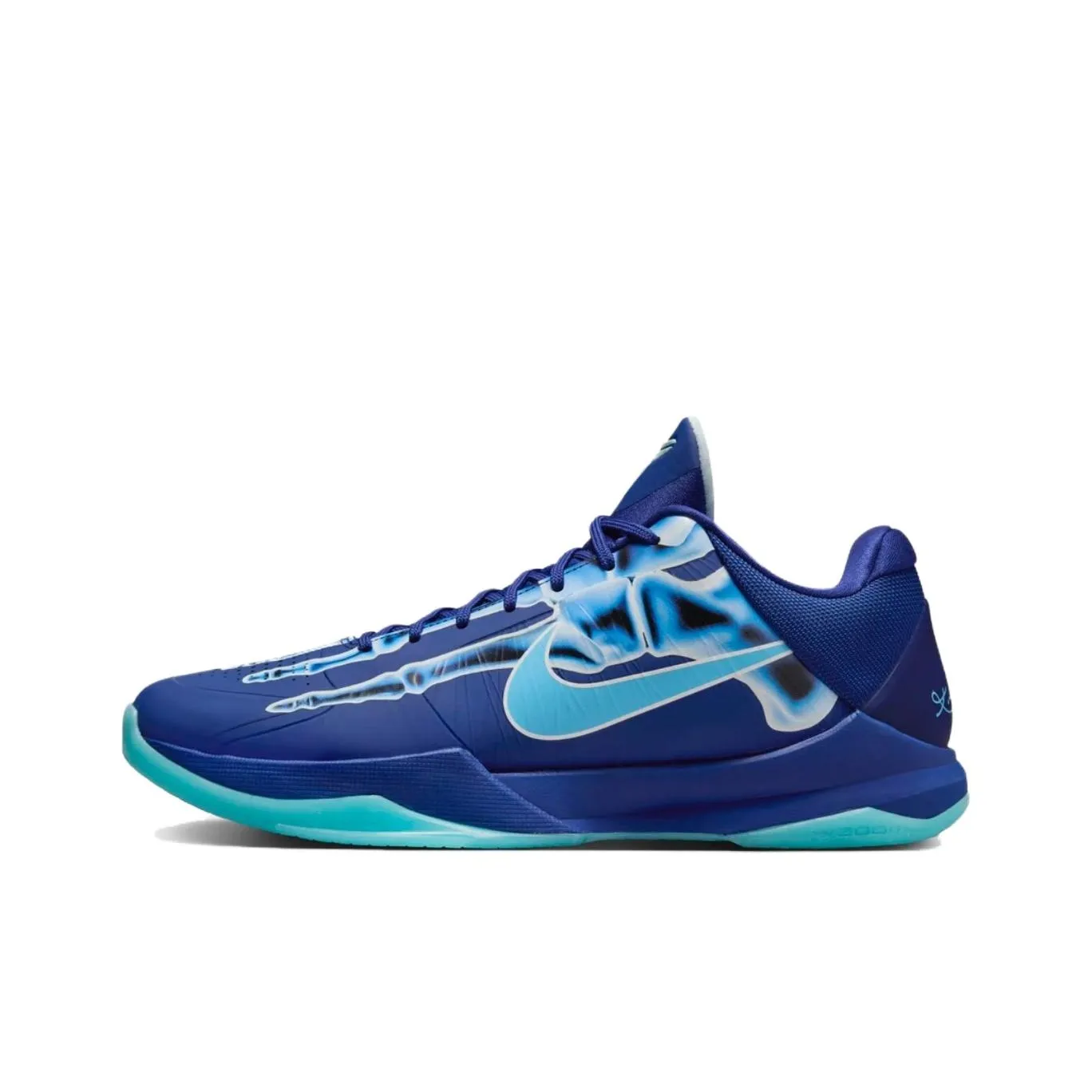 Nike Zoom Kobe 5 Basketball Shoes Unisex Low Top Blue