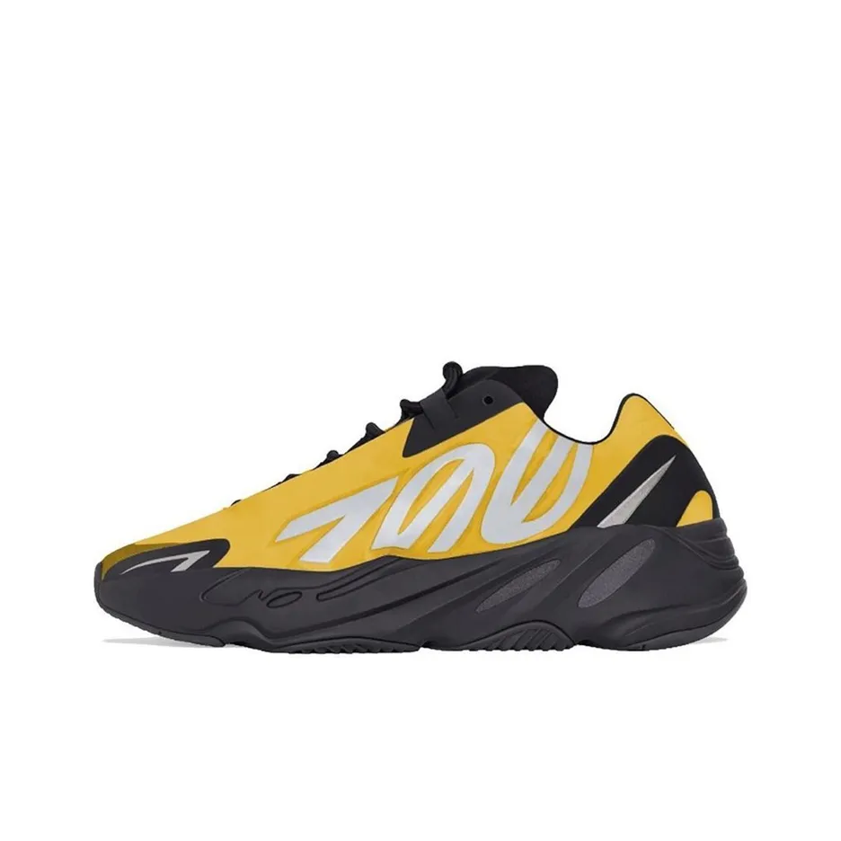 Adidas Originals Yeezy Boost 700 MNVN Chunky Sneakers Unisex Low Top Black/Yellow