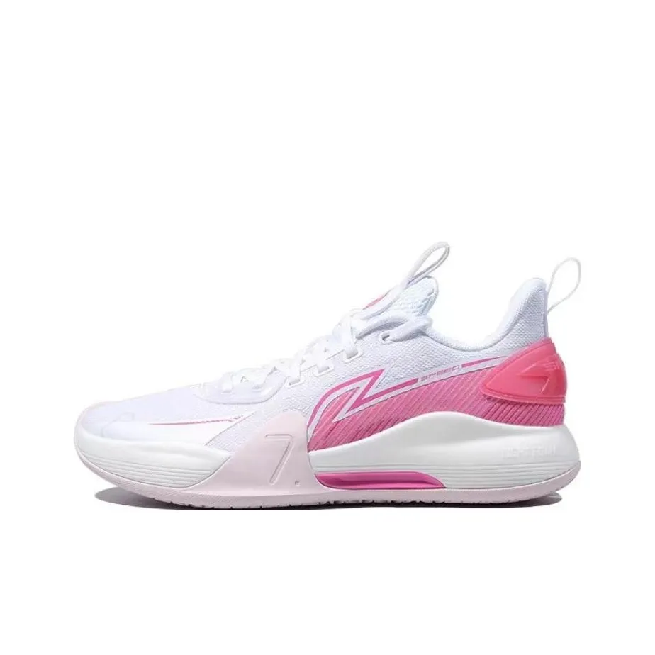 Li NING Speed 7 Low Топ Баскетбольные кроссовки Мужской Азалия Розовый