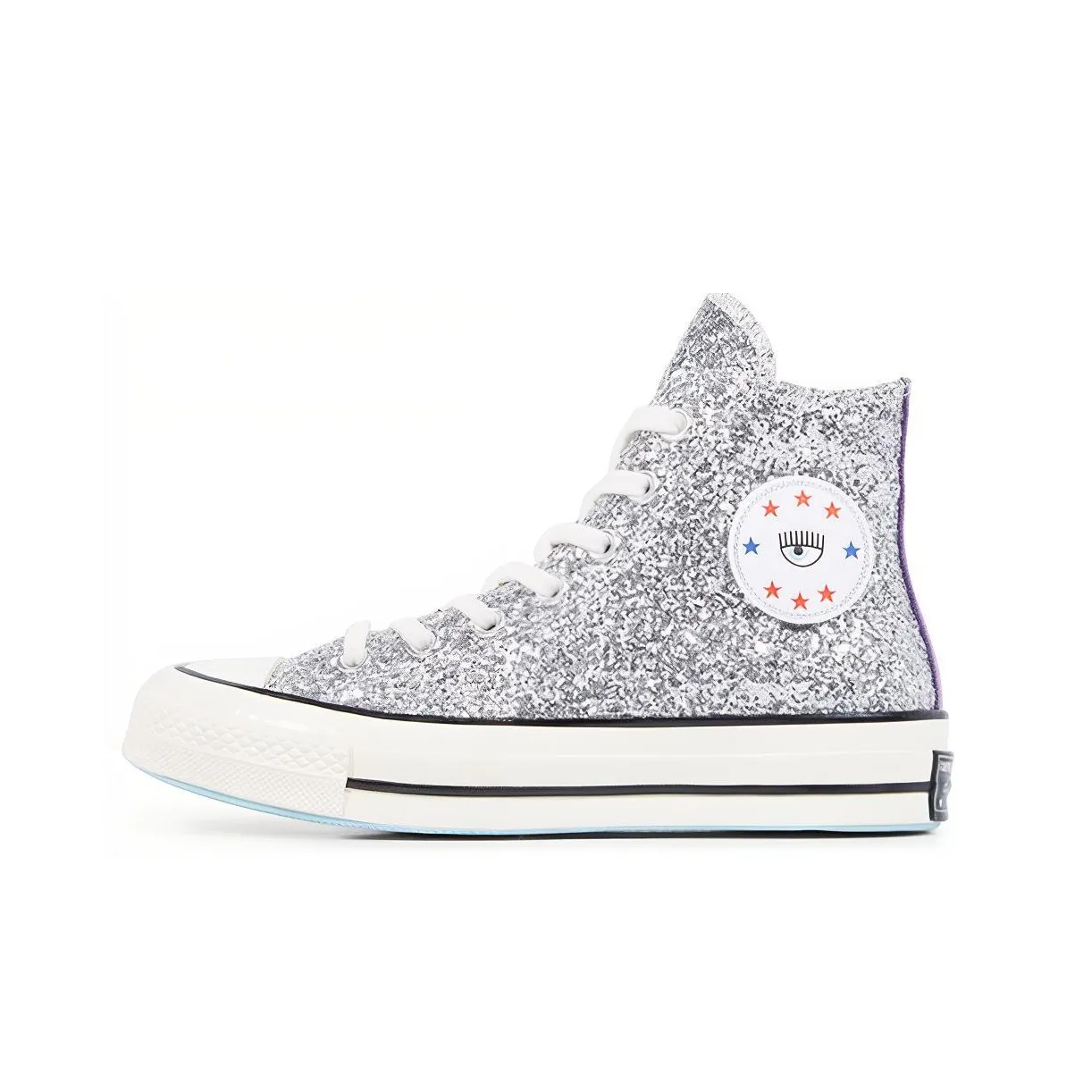 Chiara x Конверс 1970s Блестящий розовый высокий топ High Top кеды женские серо-фиолетовый