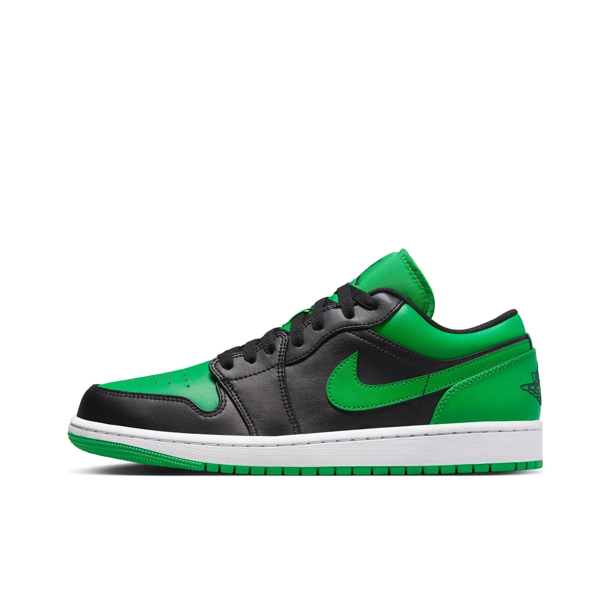 Jordan Air Jordan 1 Low 'Счастливый Зеленый' Низкий Топ Винтажные Баскетбольные Кроссовки Мужские Зеленый Черный