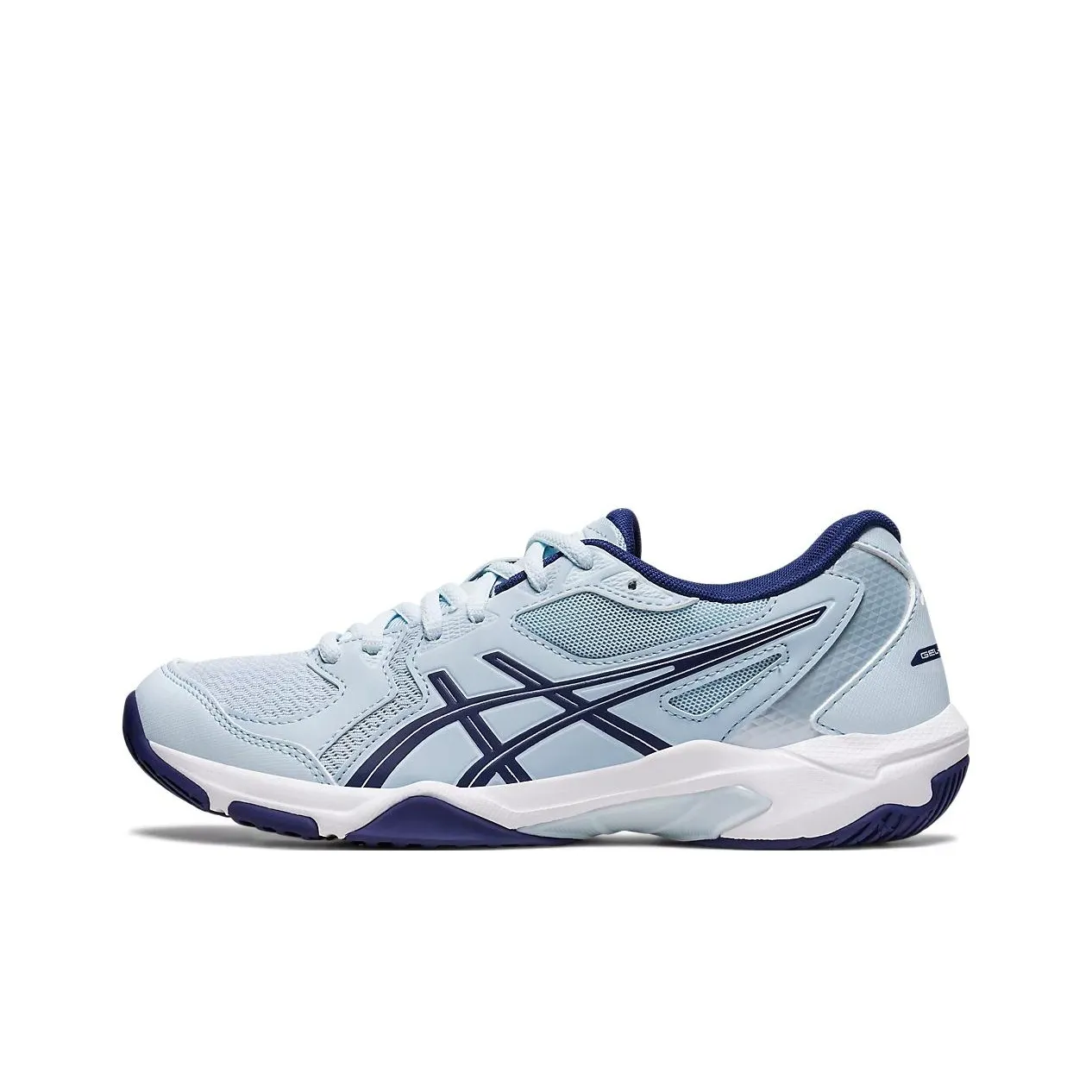 Asics Gel Rocket 10 Устойчивые к абразиву Дышащие Низкие Волейбольные Кроссовки Женские Синие