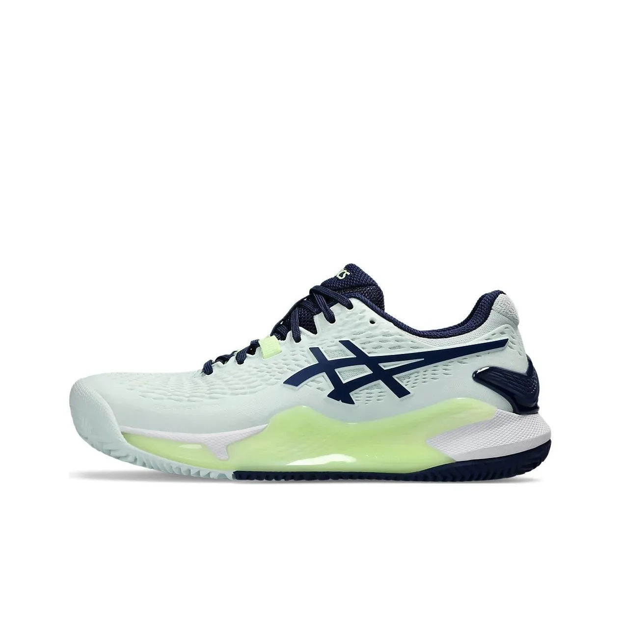 ASICS Gel Resolution 9 Clay Низкие Кроссовки для Тениса Женские Бежевый Желтый Синий