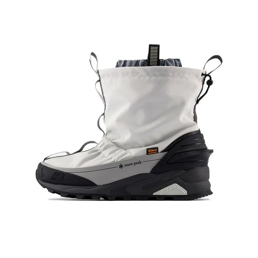 Snow Peak x New Balance NB Niobium CONCEPT Термостойкие Износостойкие Короткие Сноубутсы Унисекс Серый Белый