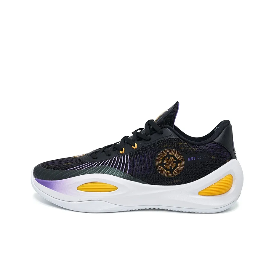 RIGORER Reeves Generation Basketball Shoes Men Low-Top Purple/Gold