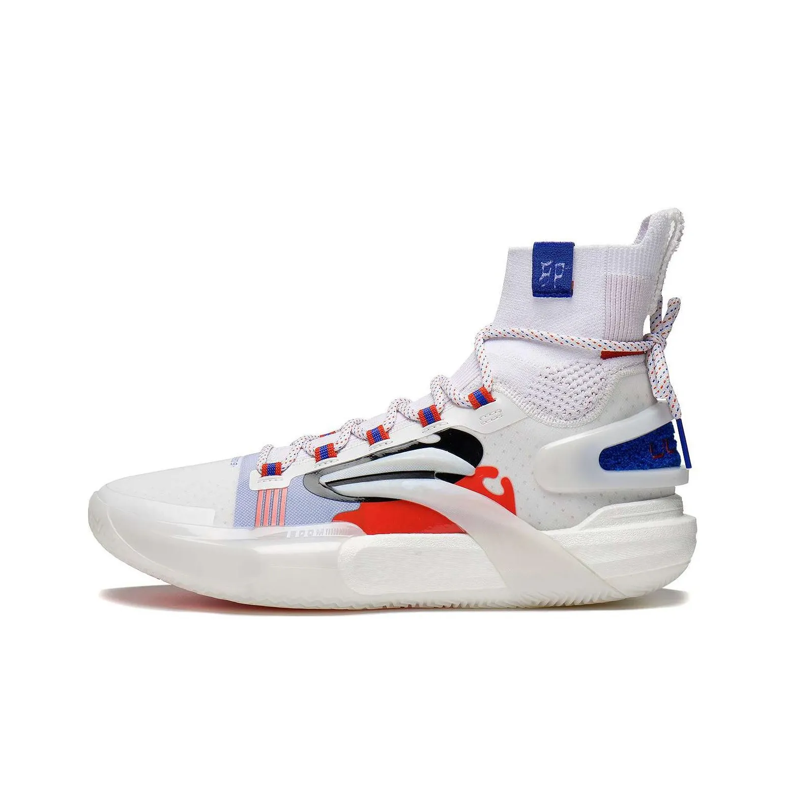 Li NING Speed 9 Ultra Амортизация Противоскользящие Устойчивые к истиранию Высокие Баскетбольные Кроссовки Мужские Белые