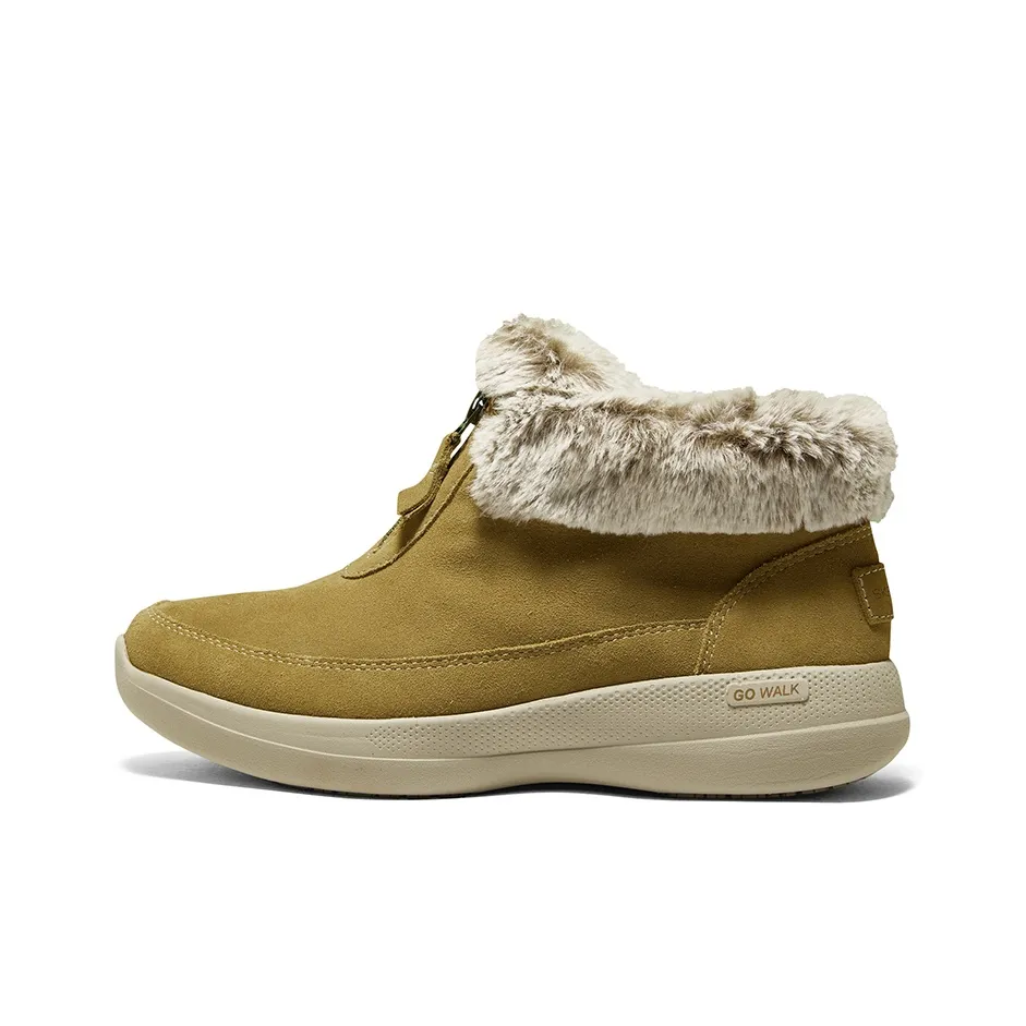 Skechers AGO WALK Arch Fit Boot Короткий MID Голень Сноубутсы Женские Каштановый