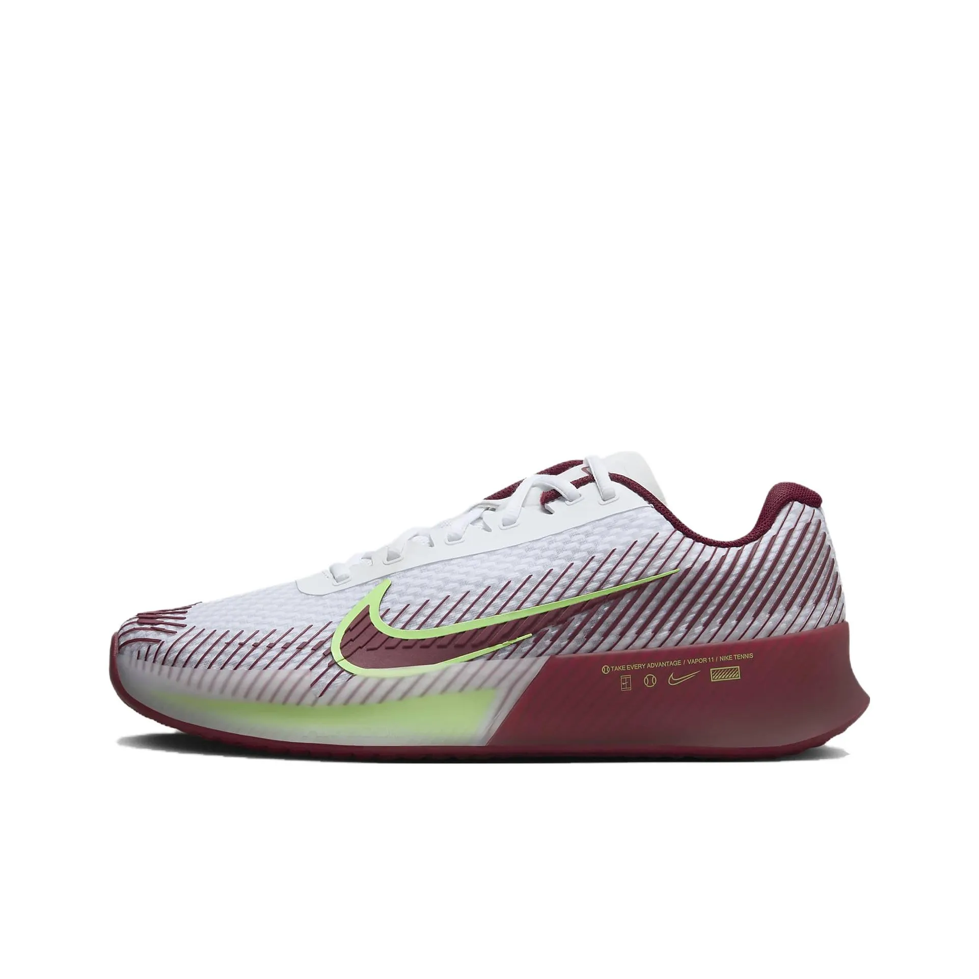 Nike Air ZOOM VAPOR 11 Текстиль Искусственная кожа Удобные Круглый Палец Низкие Кроссовки для тенниса Мужские