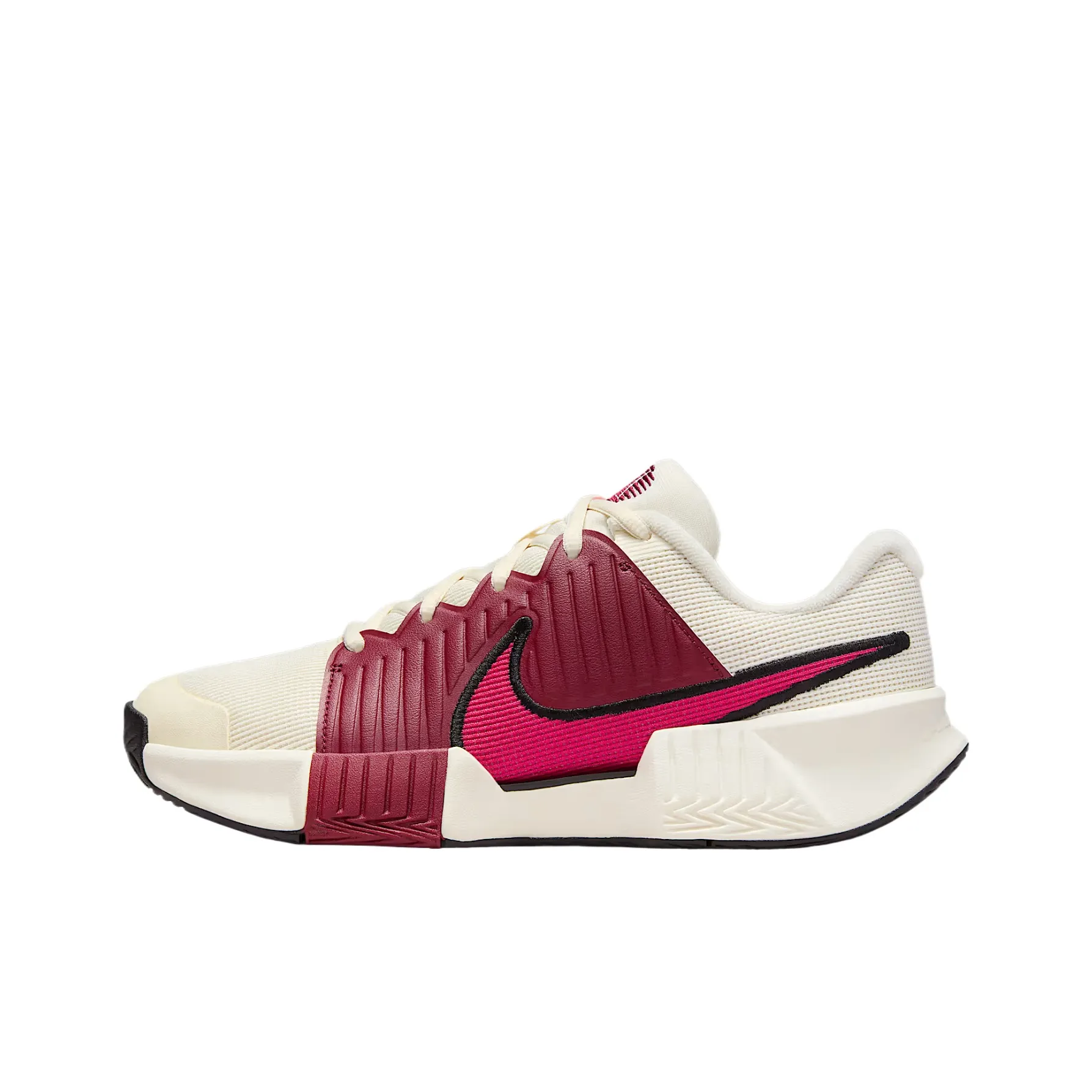 Nike GP Challenge Pro Устойчивые к истиранию низкие теннисные кроссовки для женщин красные и белые