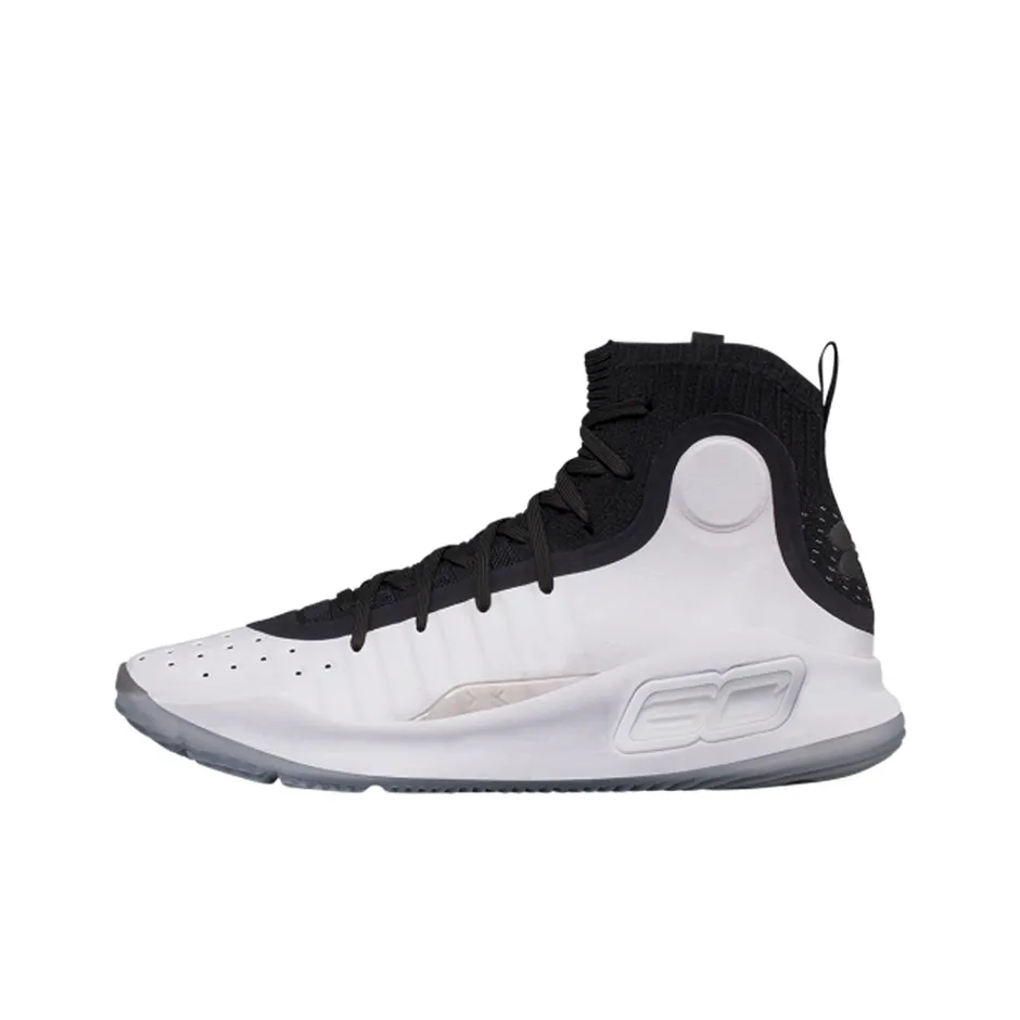 Under Armour Curry 4 Curry 4 High Топ Баскетбольные кроссовки для игры Мужской Черный Белый