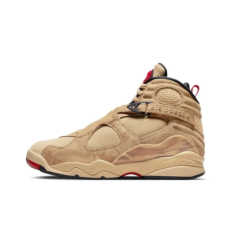 Jordan Air Jordan 8 Vintage Basketball Shoes Men High Top Khaki/Wheat