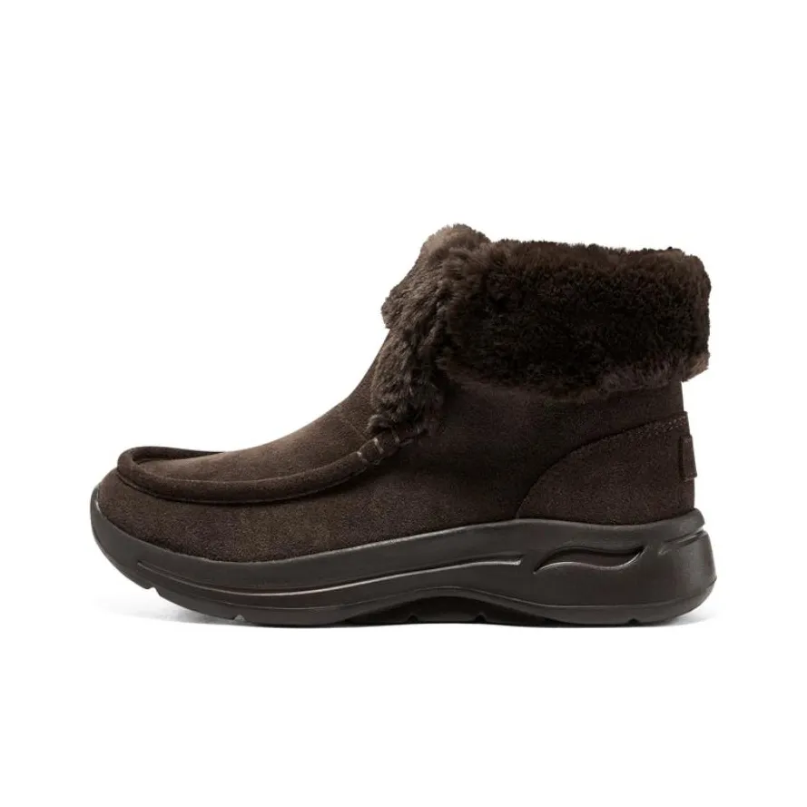 Skechers Go Walk Arch Fit Термический Устойчивый к Износу Зимние Ботинки Женские Коричневые