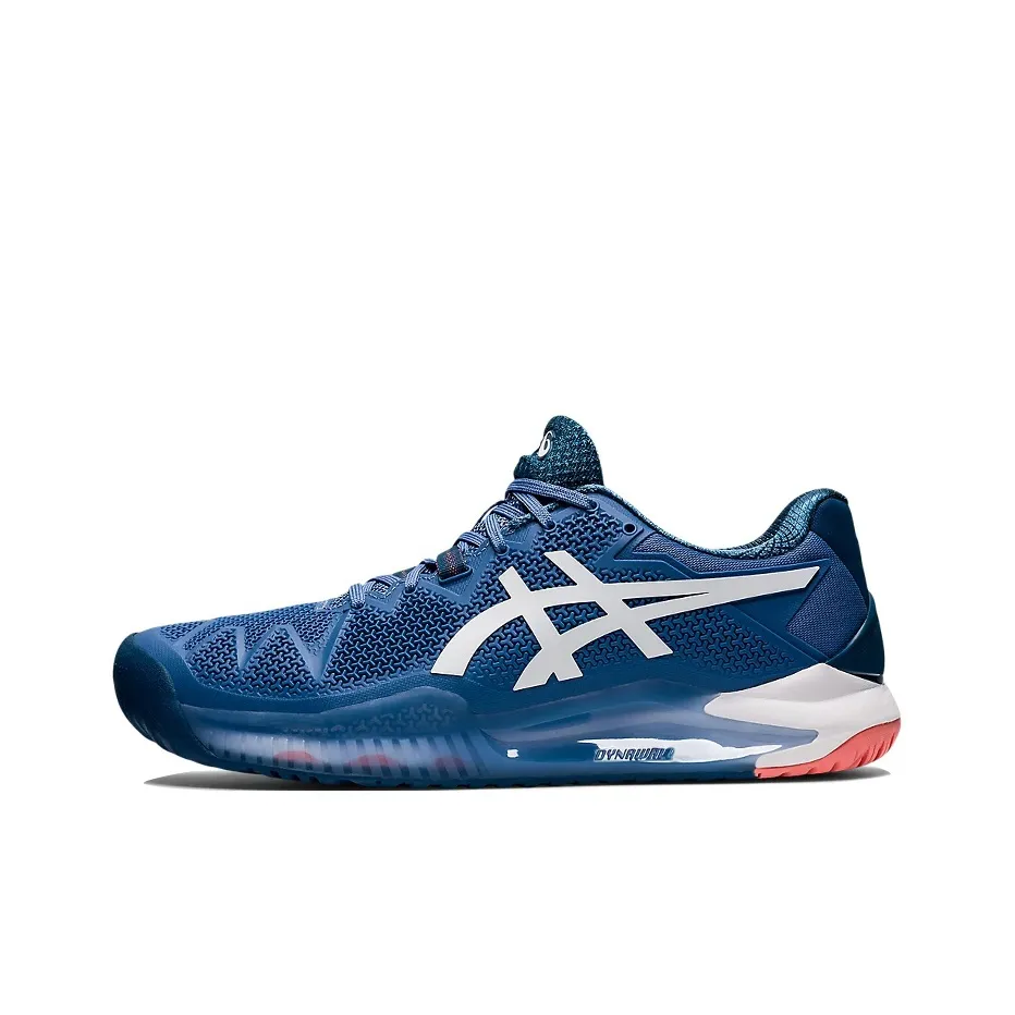 Asics Gel Resolution 8 Удобные Амортизирующие Устойчивые к истиранию Поддерживающие Низкие Кроссовки для тенниса Мужские