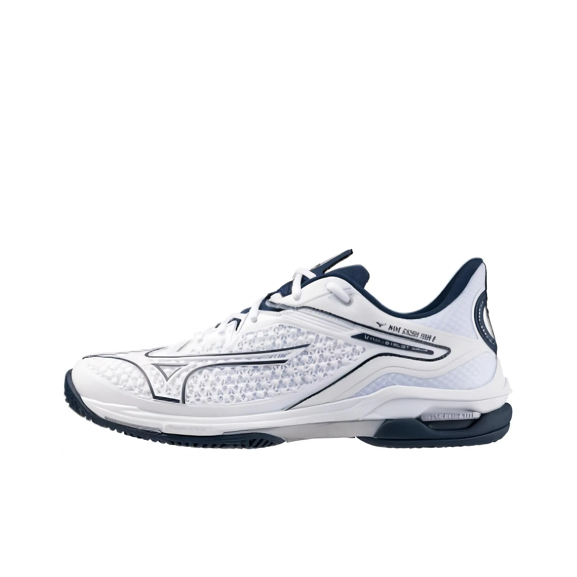 Mizuno Tennis Shoes Unisex Low Top Dark Blue White