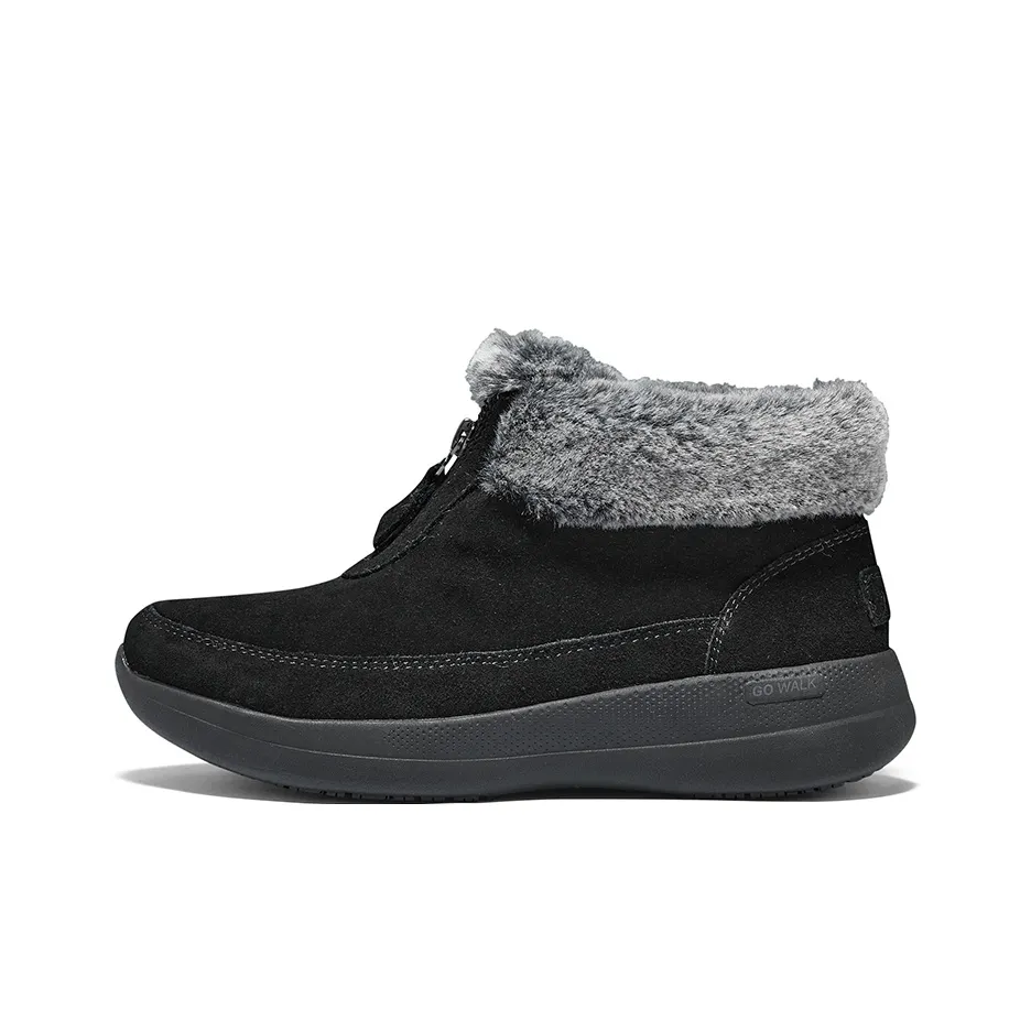Skechers GO WALK Stability Износостойкий Амортизация Удобный Колено Высокие Сноубутсы Женские Черные