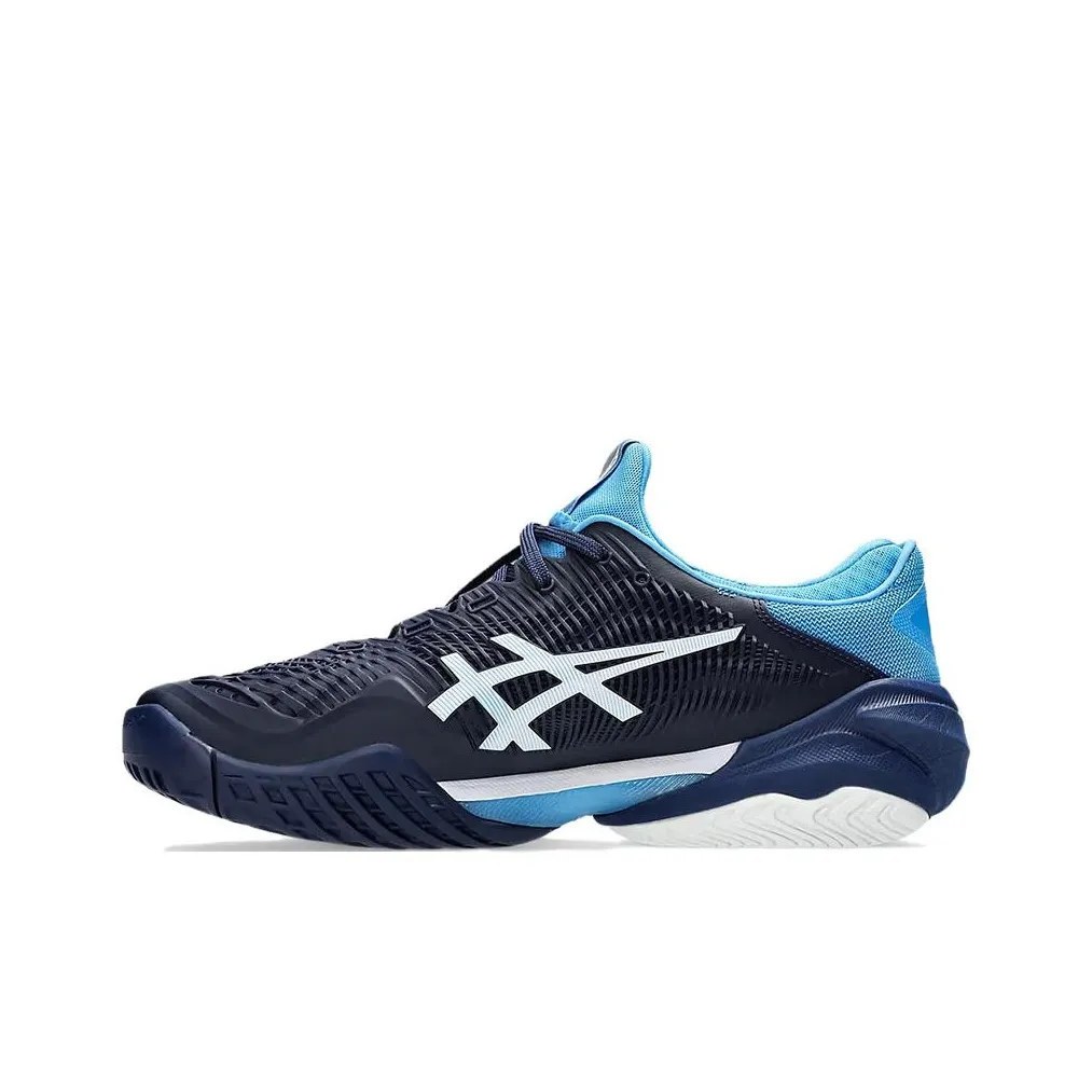 ASICS Court FF 3 Novak Износостойкие Низкие Теннисные Кроссовки Мужские Синие Белые