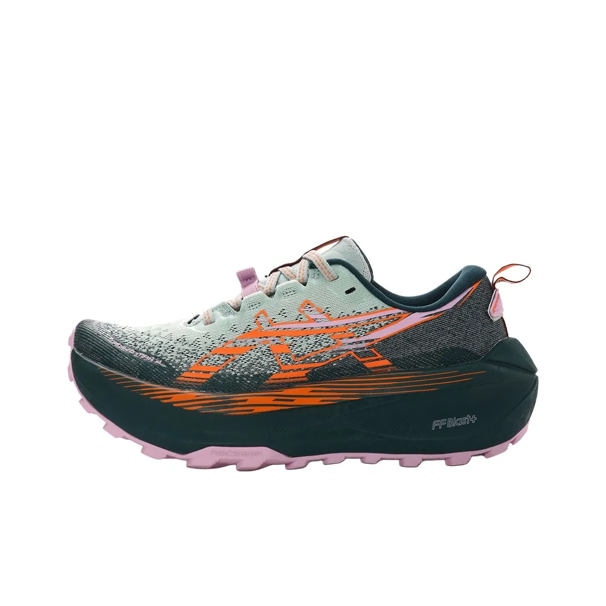 Asics Gel Trabuco Ma Кроссовки для трейлраннинга Женские Зеленый Оранжевый