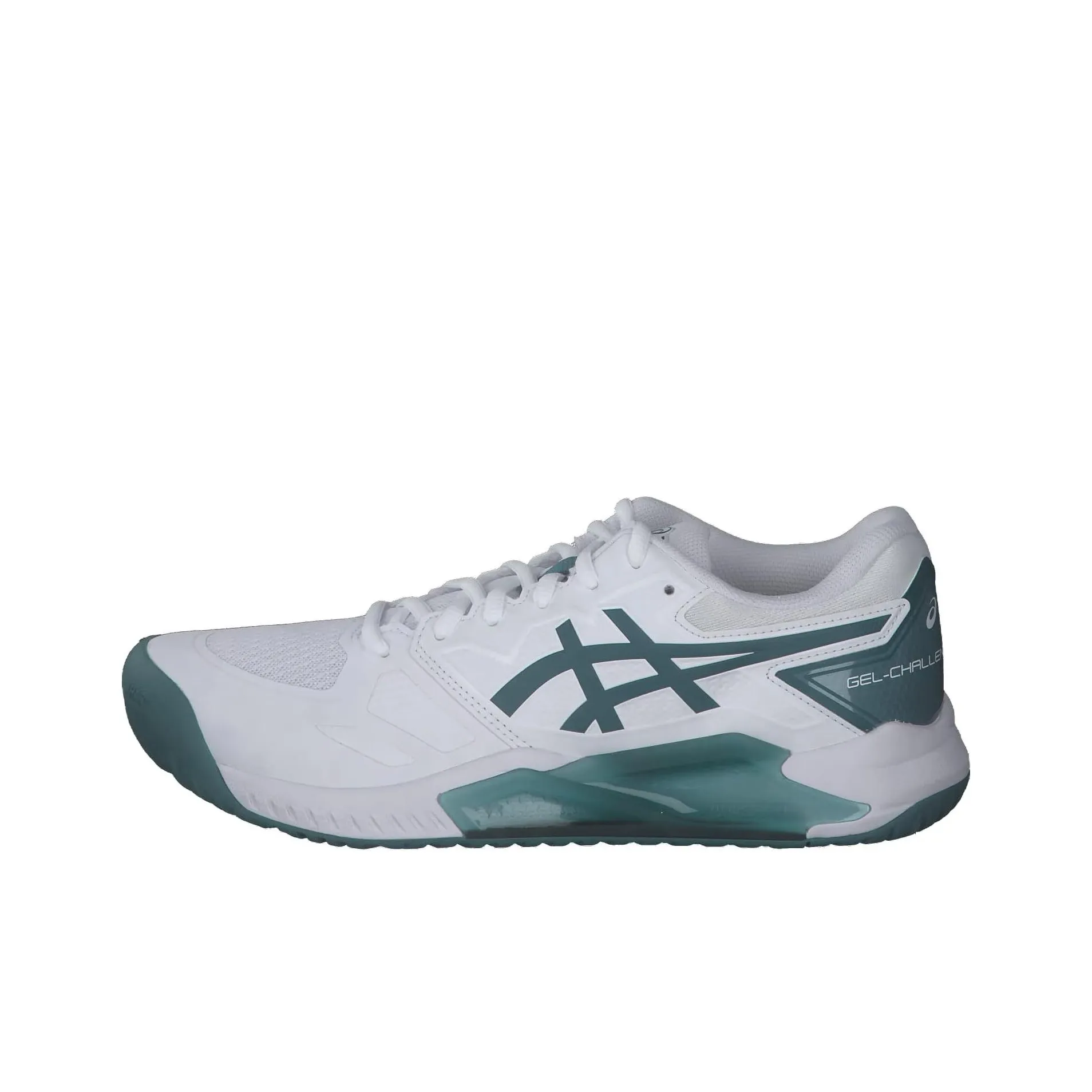 Asics Gel Challenger 13 Устойчивые к истиранию Низкие Кроссовки для тенниса Мужские Белые Зеленые