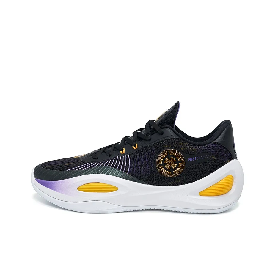 RIGORER Reeves Generation Basketball Shoes Men Low-Top Purple/Gold