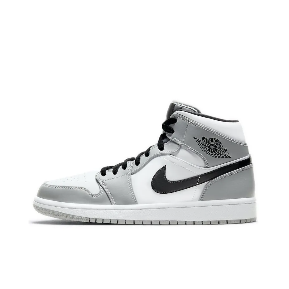 Jordan Air Jordan 1 Vintage Basketball Shoes Men Mid Top Gray