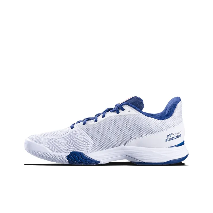 Babolat Противоскользящие Износостойкие Низкие Кроссовки для тенниса Мужские Белые Синие