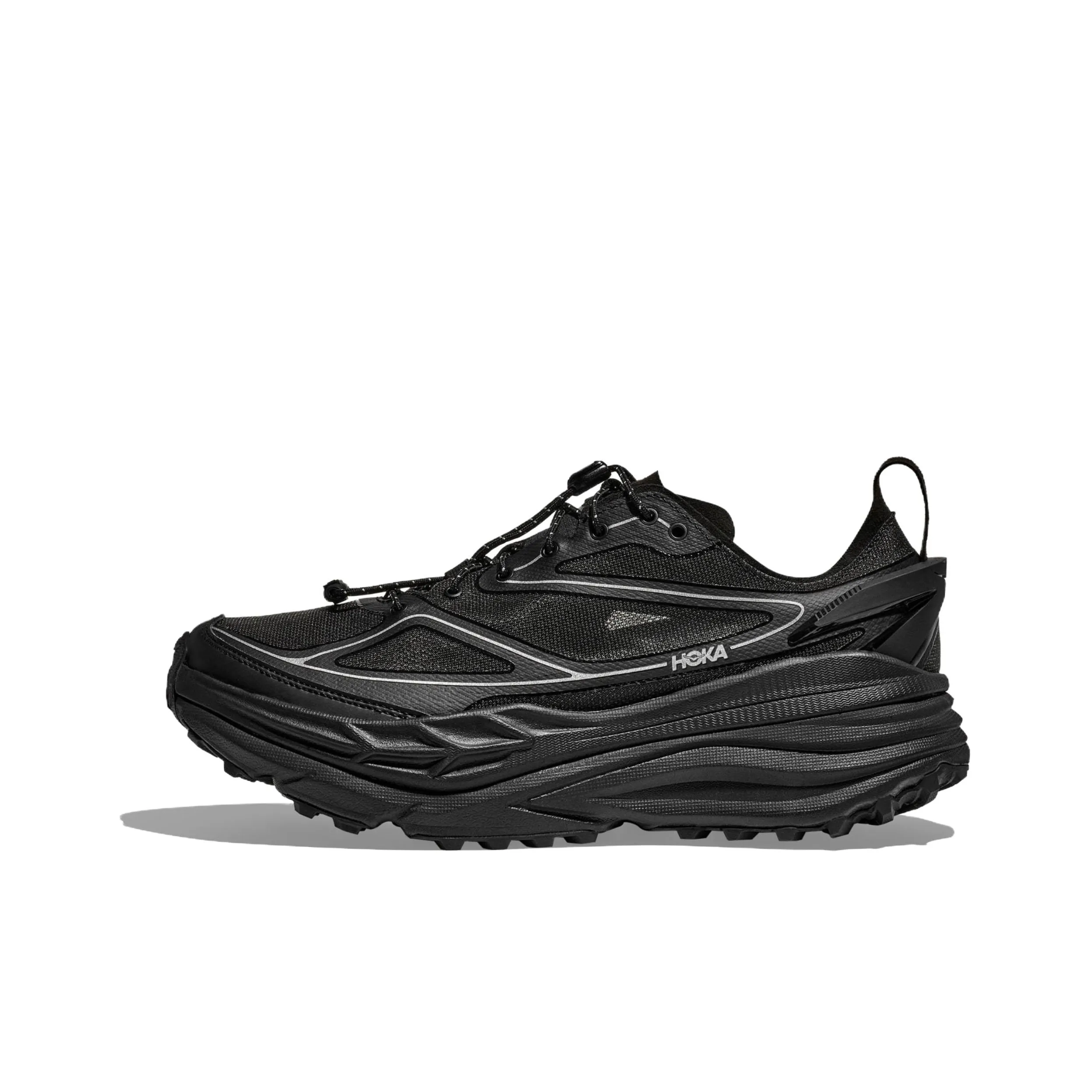 HOKA ONE ONE Stinson One7 Кроссовки для трейлраннинга Унисекс Черный Серебряный