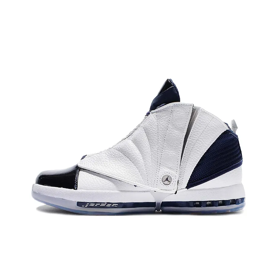 Jordan Air Jordan 16 High Топ Винтажные Баскетбольные Кроссовки Мужские Полночный Синий