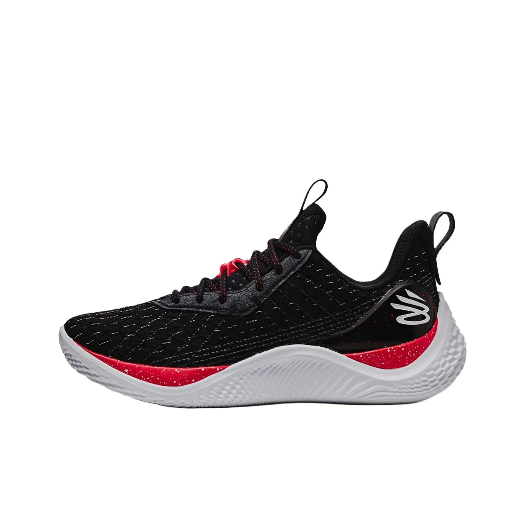 Under Armour Curry Flow 10 Противоскользящие Устойчивые к истиранию MID Топ Баскетбольные кроссовки Мужские Черные