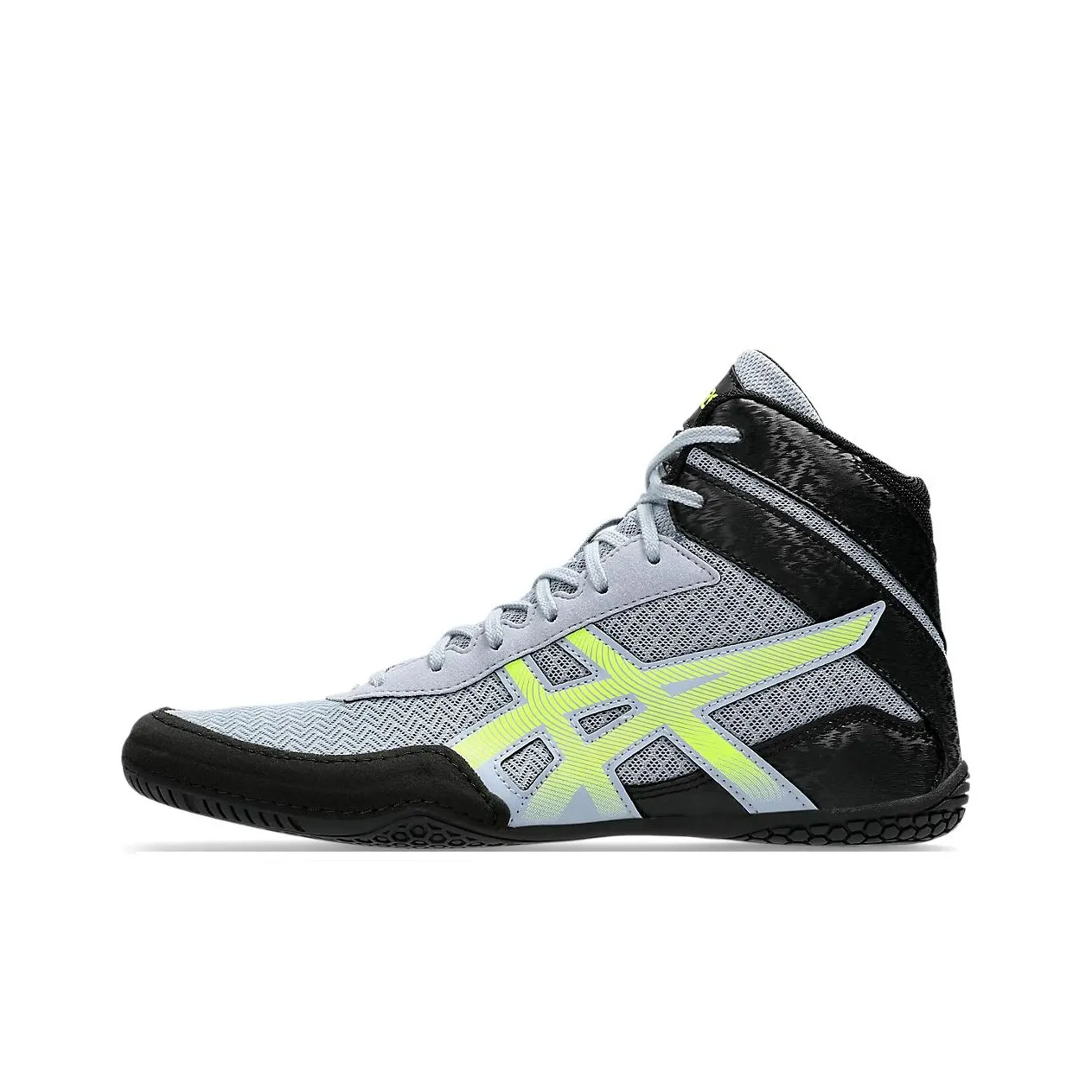 Asics Matcontrol 3 Устойчивые к истиранию высокие кроссовки для тренировок мужские серо-желтые