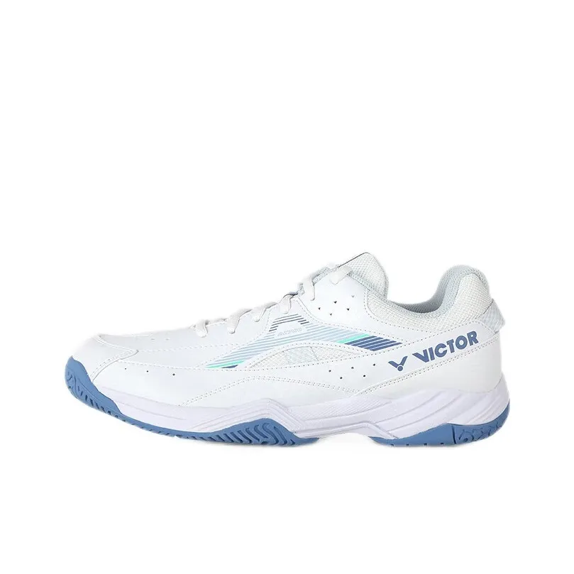Victor A170Ⅱ Устойчивая к истиранию Низкая Обувь для бадминтона Унисекс Белый Синий