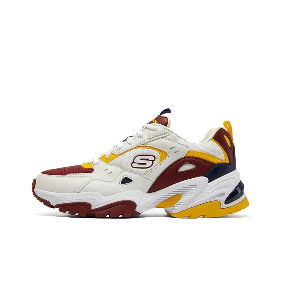 Skechers Stamina V2 Ткань Амортизация Устойчивая к истиранию Увеличение Высоты Низкий Верх Подошва Мужские Кроссовки