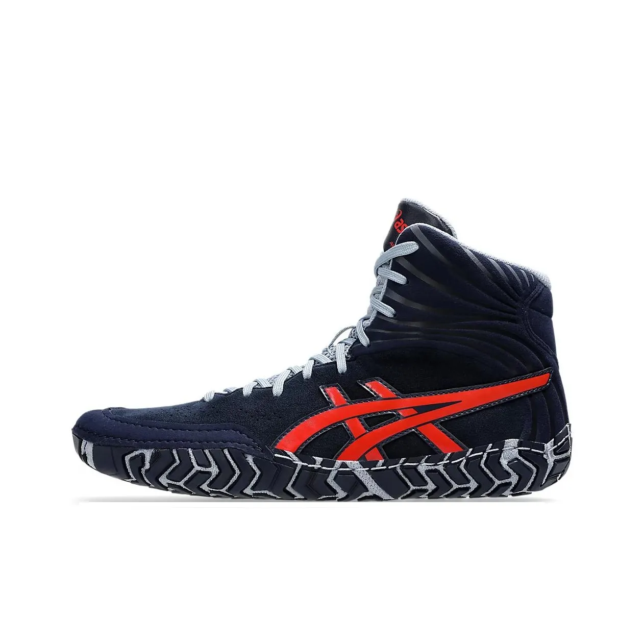 Asics Aggressor 5 High Топ Тренировочные Кроссовки Унисекс Синие Красные