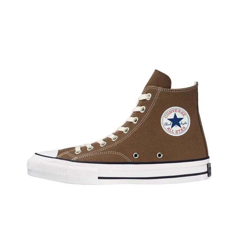 Конверс ADDICT CHUCK TAYLOR Холст HI Устойчивый к истиранию Амортизация Высокие Кеды Унисекс Коричневый
