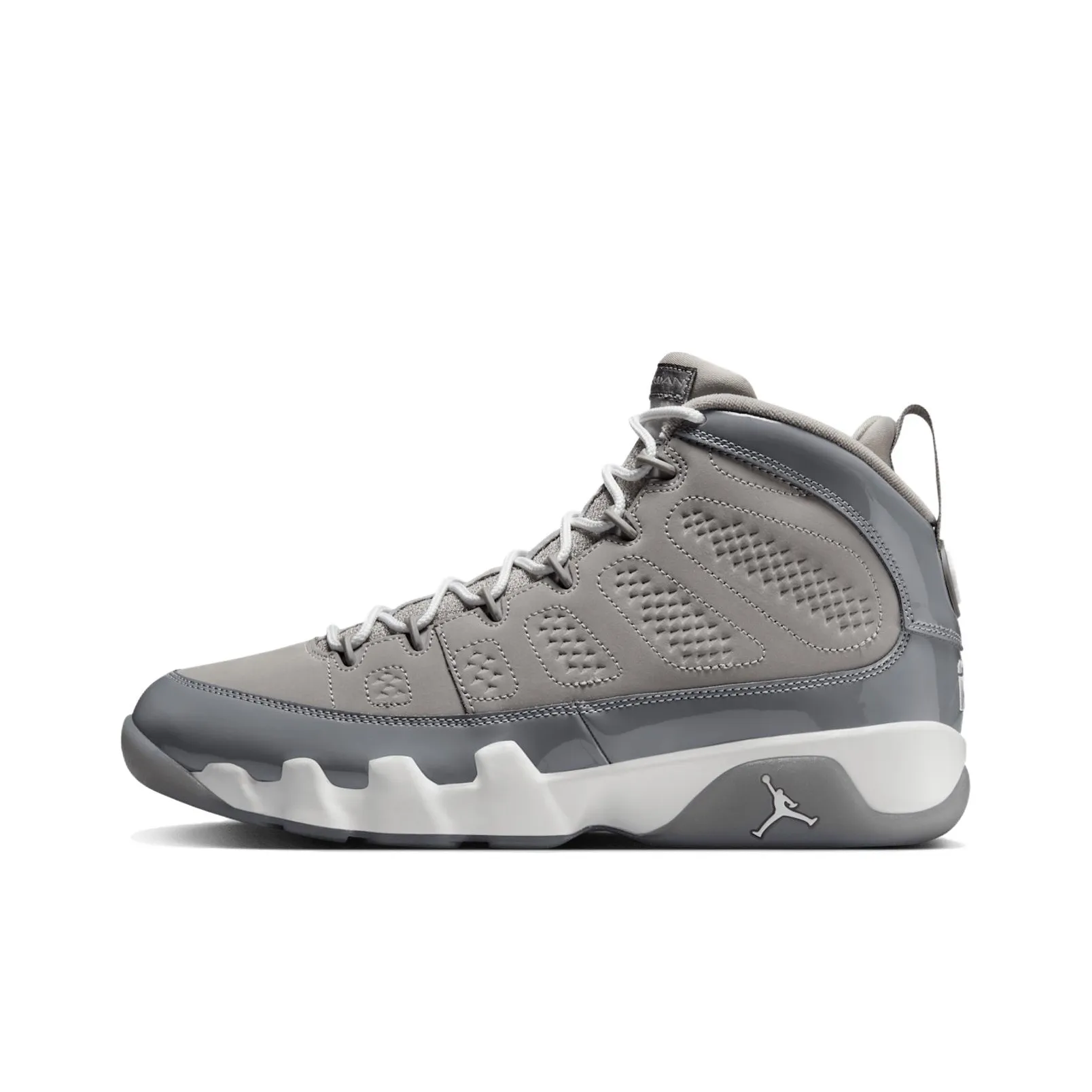 Jordan Air Jordan 9 Vintage Basketball Shoes Men Mid Top Gray