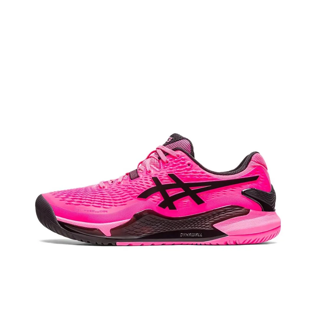 ASICS Gel Resolution 9 Низкие Кроссовки для Тениса Мужские Розовые Черные