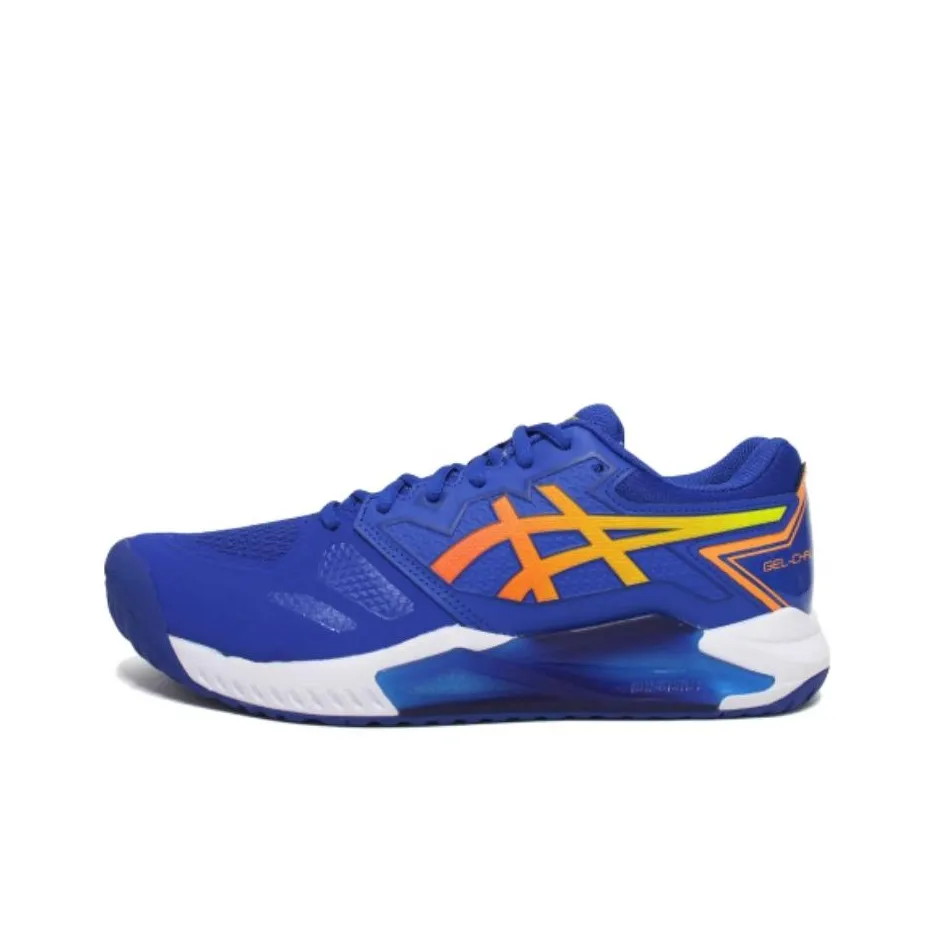 Asics Gel Challenger 13 Low Топ Теннисная Обувь Мужская Синие Желтые Белые